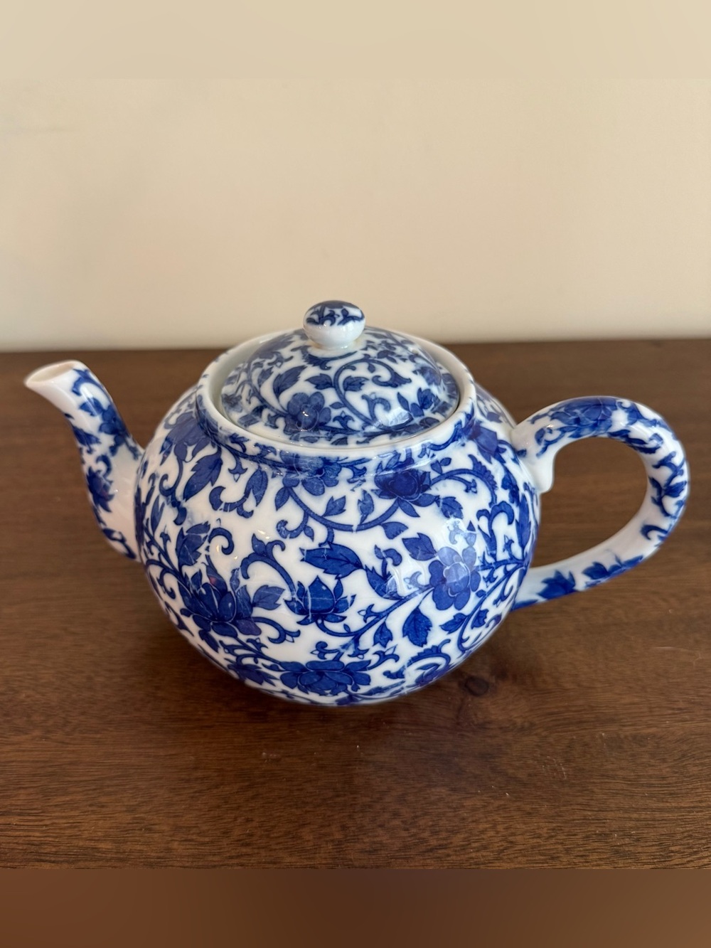 Vintage Japan Williams Sonoma Delft Blue White Color Tones Tea Pot - Picture 3 of 10